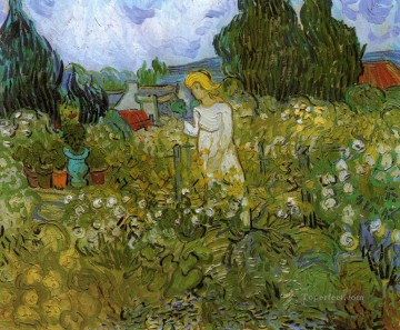 Vincent Van Gogh Painting - Mademoiselle Gachet in her garden at Auvers sur Oise Vincent van Gogh